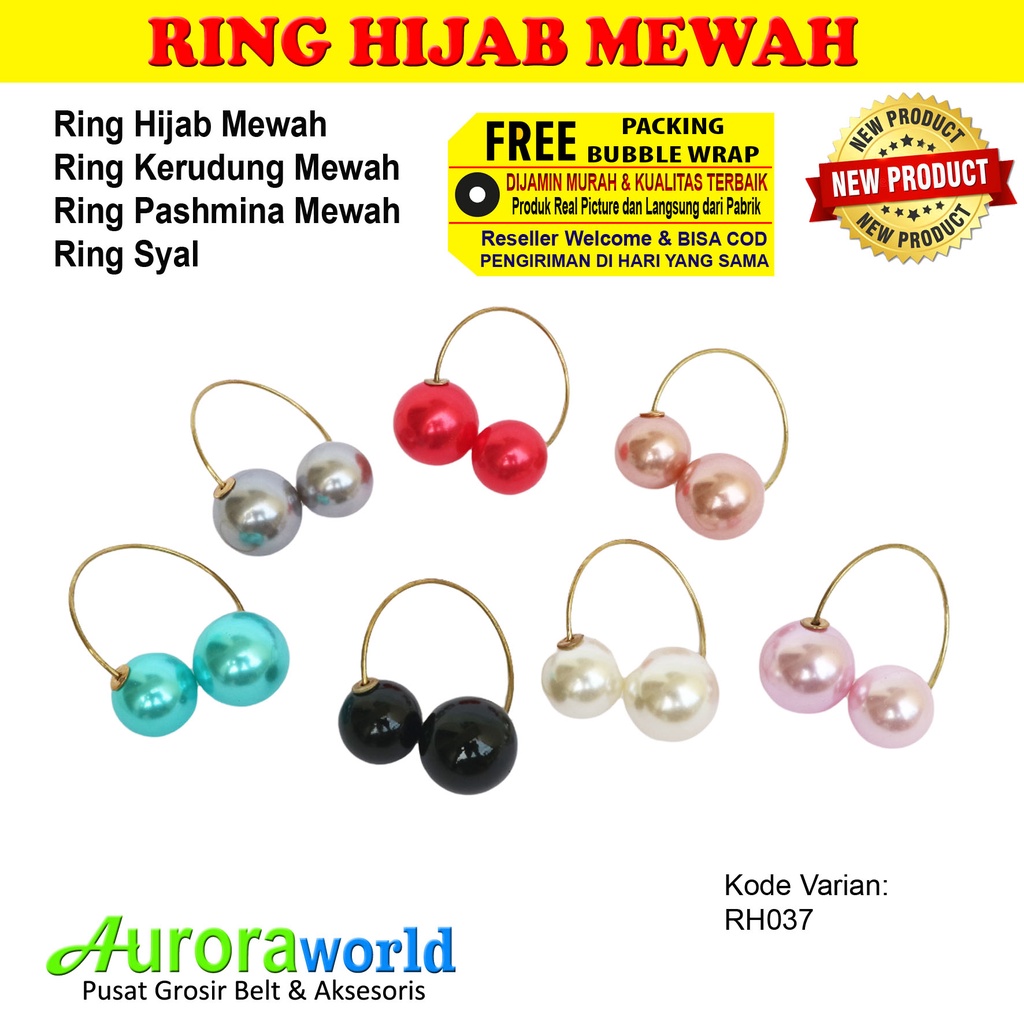 AURORAWORLD Ring kerudung ring hijab ring syal ring jilbab Terbaru bisa COD