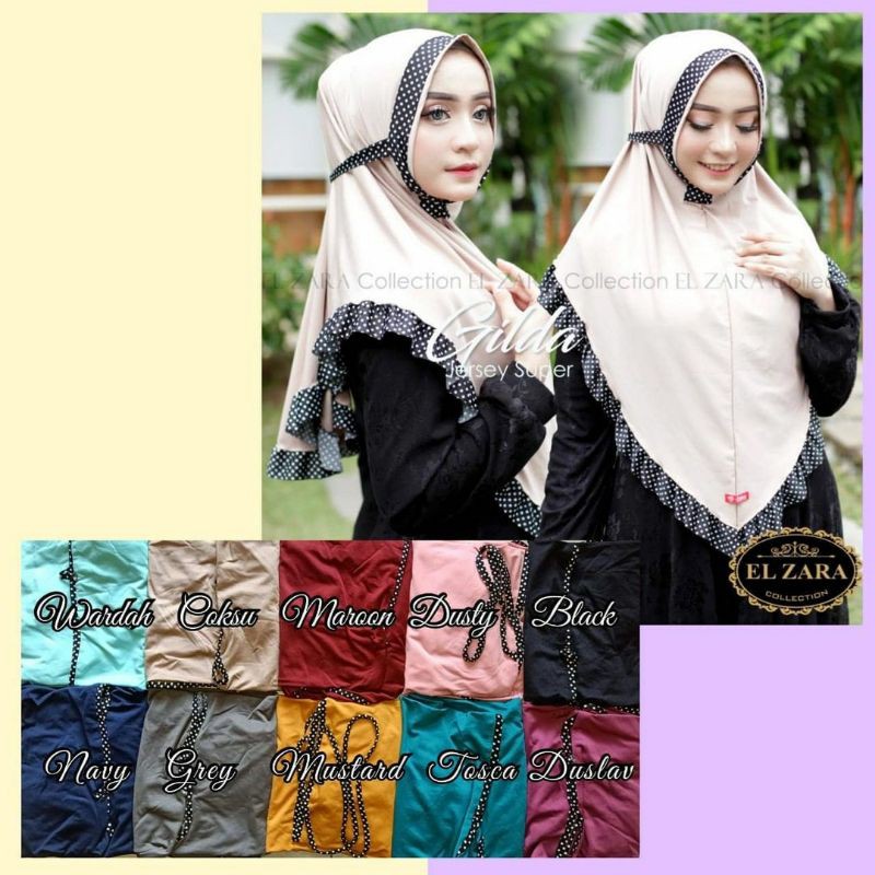 jilbab hijab instan instant new Hilda ORI El zara