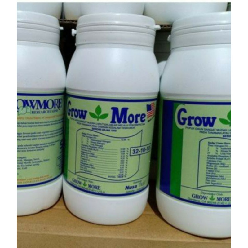 PUPUK GROWMORE NPK 20.20.20 pupuk seimbang 454 GRAM