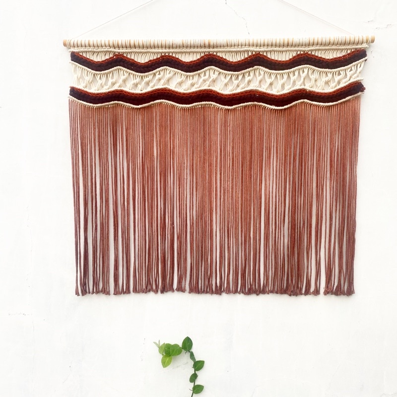 macrame weave weaving ombre bata