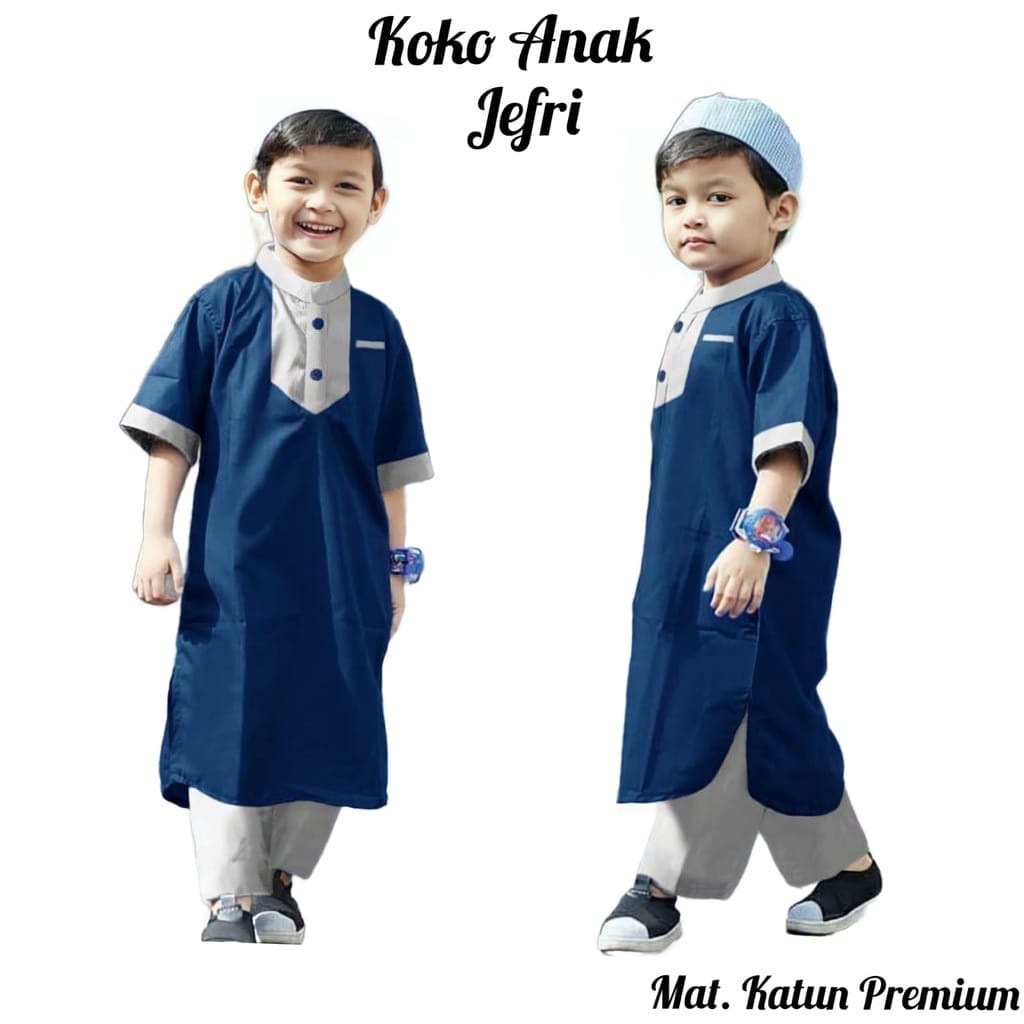 Setelan Koko Anak Stelan Jubah Anak Baju Koko Anak Laki-Laki 1- 8 THN