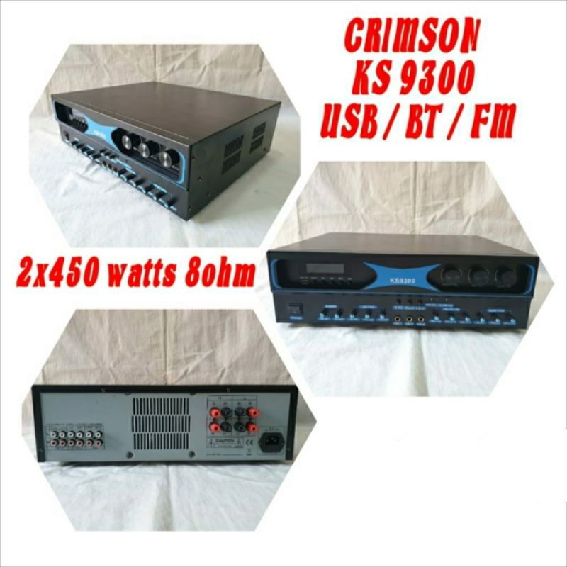 amplifier Crimson KS-93000 amplifier 1200watt bluetooth