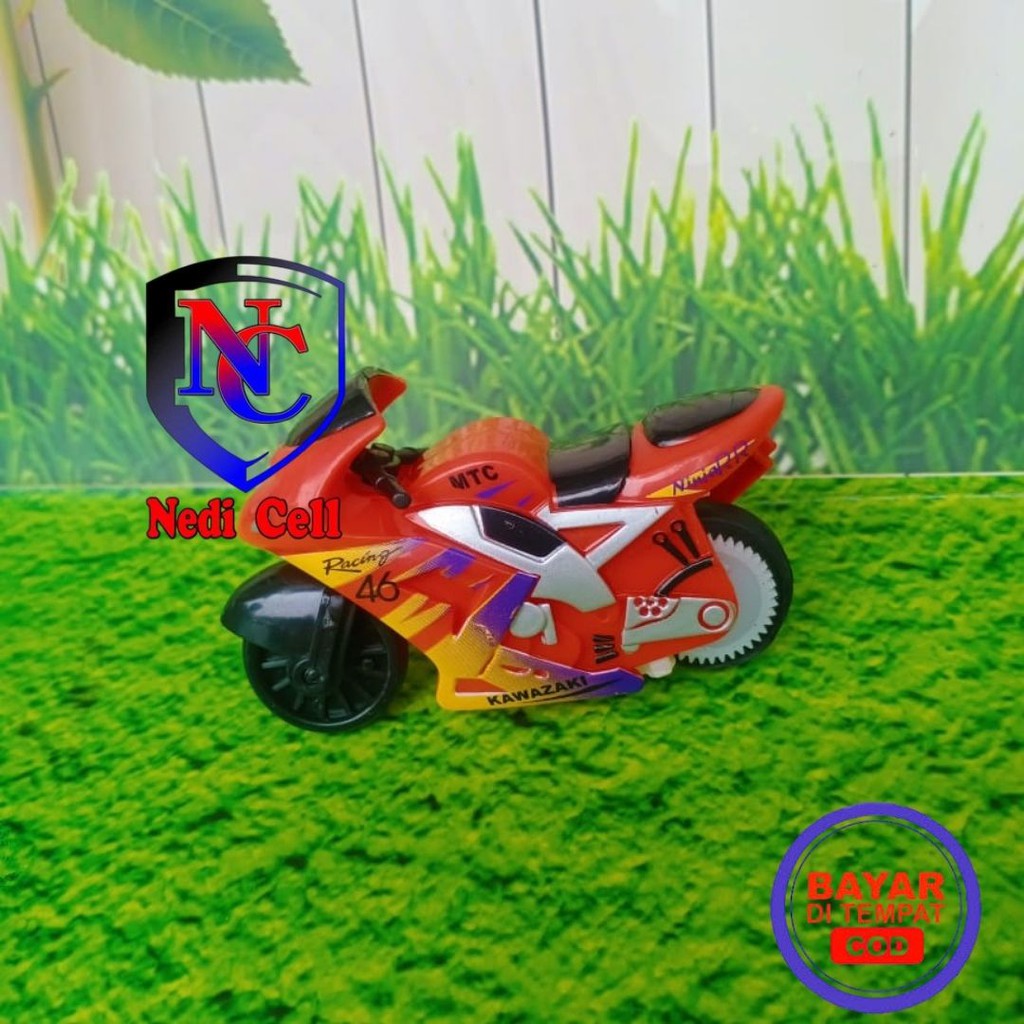 Sepeda Motor Balap Jumbo Rossy Auto Spin Go Murah Mainan Anak Edukasi