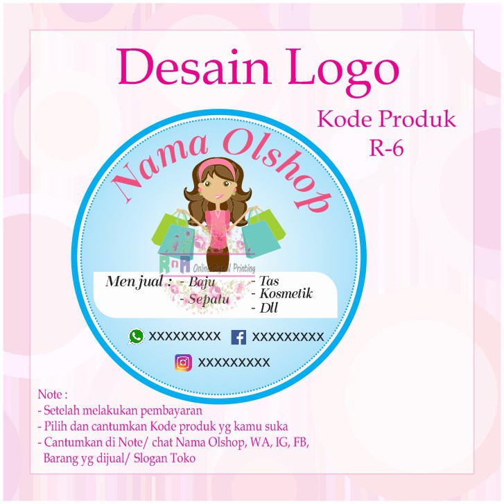 40+ Koleski Terbaik Stiker Olshop Makanan Kosong - Aneka ...