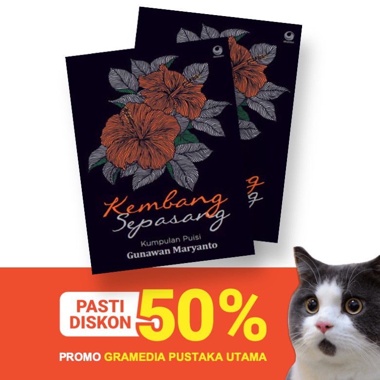 DISKON 50% / NOVEL KEMBANG SEPASANG / GRAMEDIA