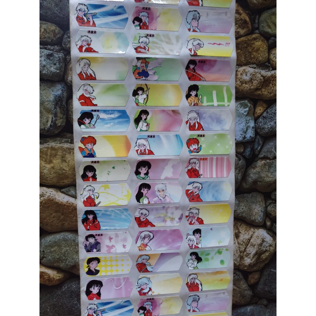 

STIKER LABEL NAMA WATERPROOF ANTI AIR INUYASA