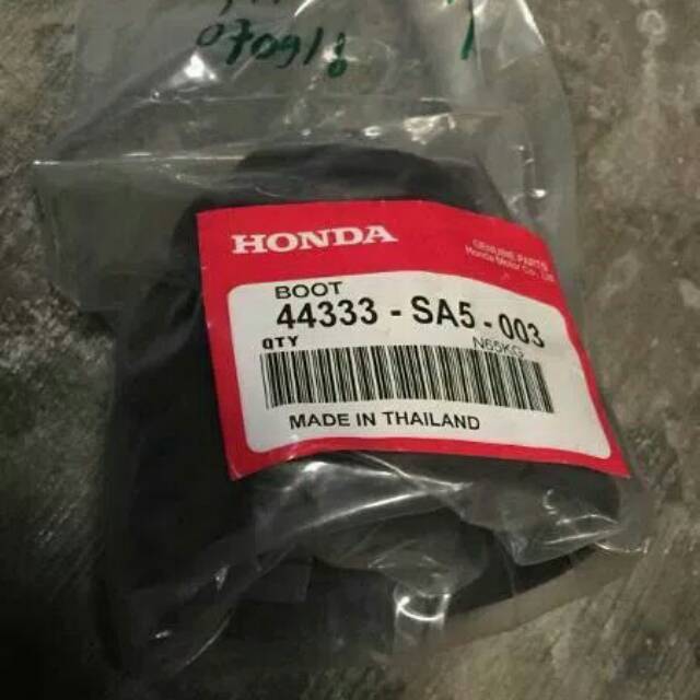 Karet Boot bot CV Joint Inner / Dalam City 96-02, City Z