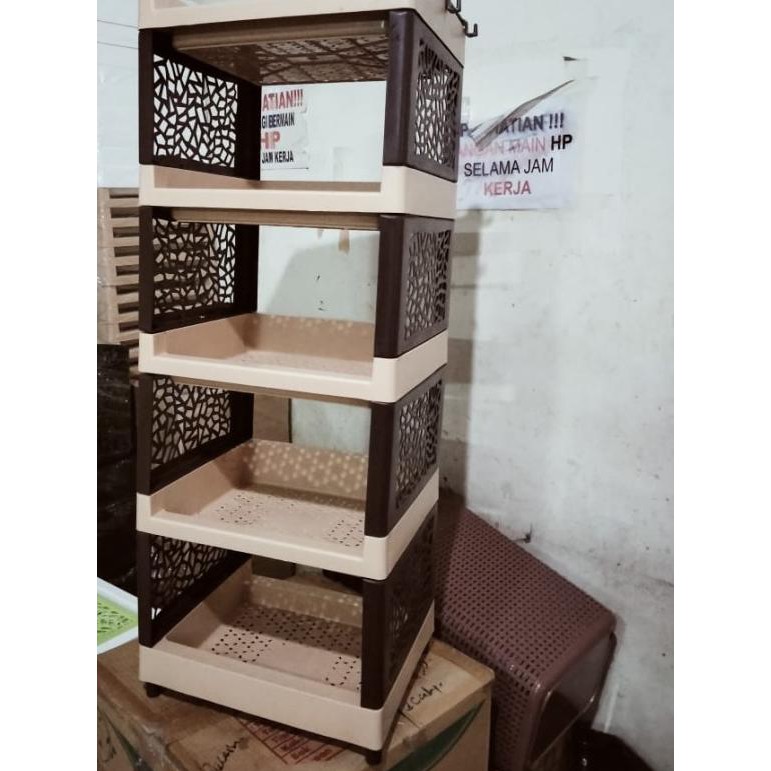 ۝ RAK PLASTIK RAK SERBAGUNA YOYO SUSUN 5 ➧