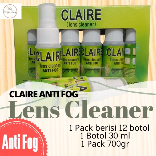 Pembersih Lensa / Lens Cleaner Claire Anti Fog / Pembersih Kacamata / Air Pembersih / Cairan Pembers