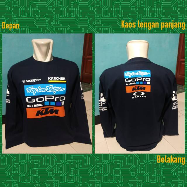 Baju Kaos Lengan Panjang gopro racing ktm