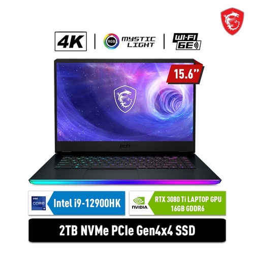 MSI Raider GE66 12UHS i9-12900HK 32GB 2TB SSD RTX3080Ti 16GB W11 4K