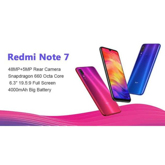 Xiaomi Redmi Note 7 Ram 6GB Rom 64GB Garansi Distributor 1 Tahun