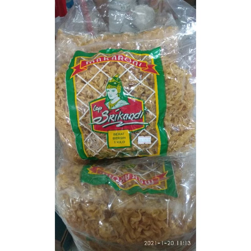 

Makaroni goreng spiral cap SRIKANDI 1 Kg