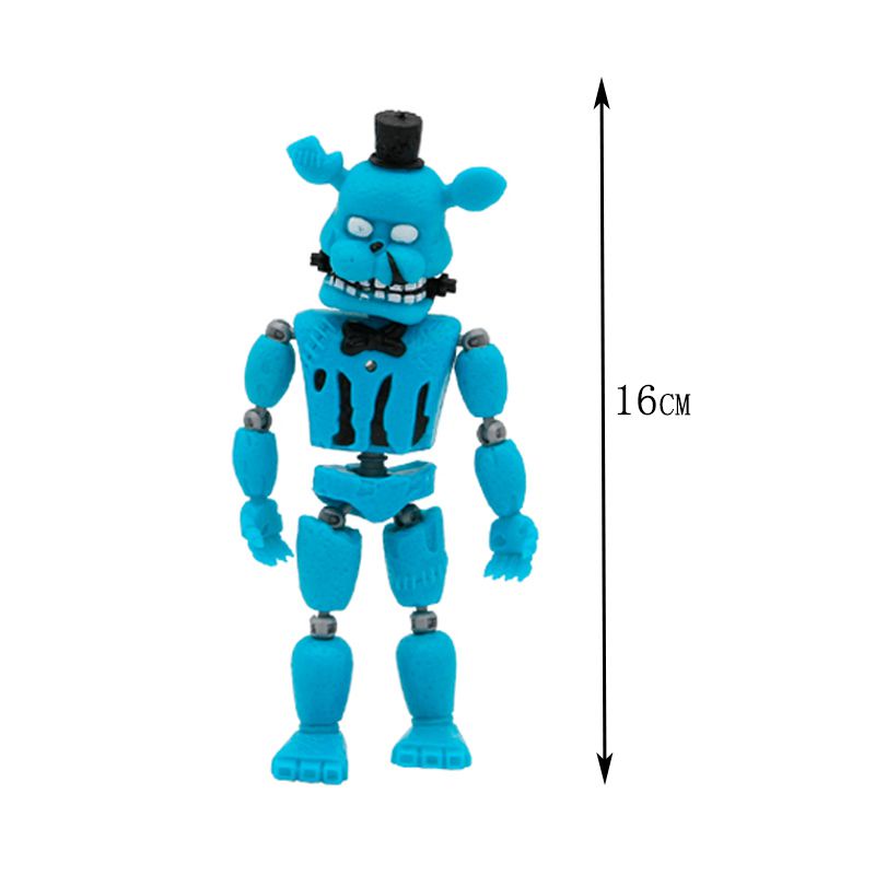 5pcs/set Five Night FNAF Toys Security Breach Freddy Bonnie Fazbear Curse Of Dreadbear Captain Foxy Action Figure For Children