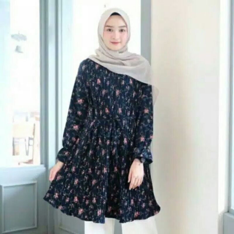 TUNIK PLISKET MOTIF
