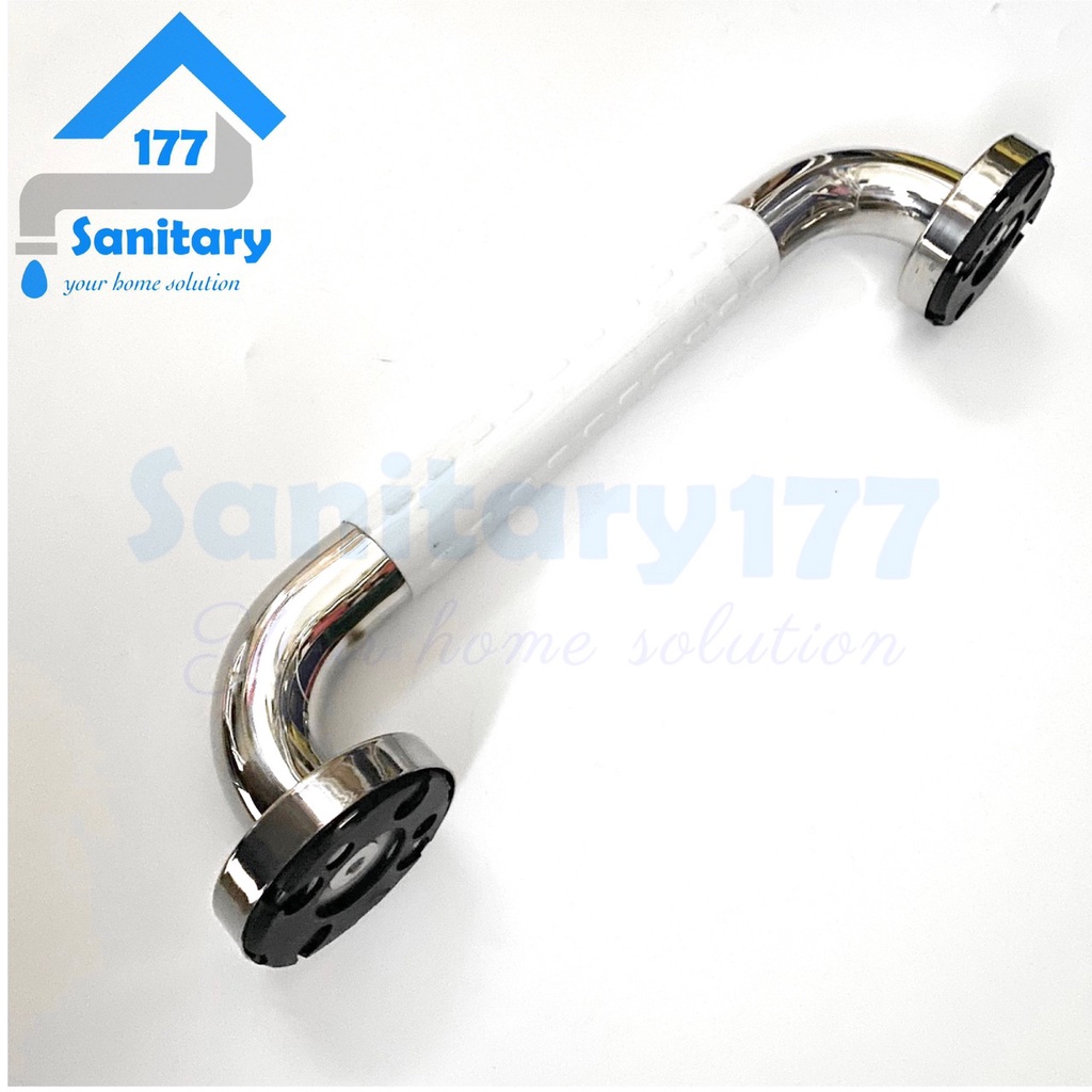 Grab Bar Stainless jumbo 40cm ABS-pegangan closet kloset pipa 35mm gagang kamar mandi toilet gede tebal kuat grip bar handle