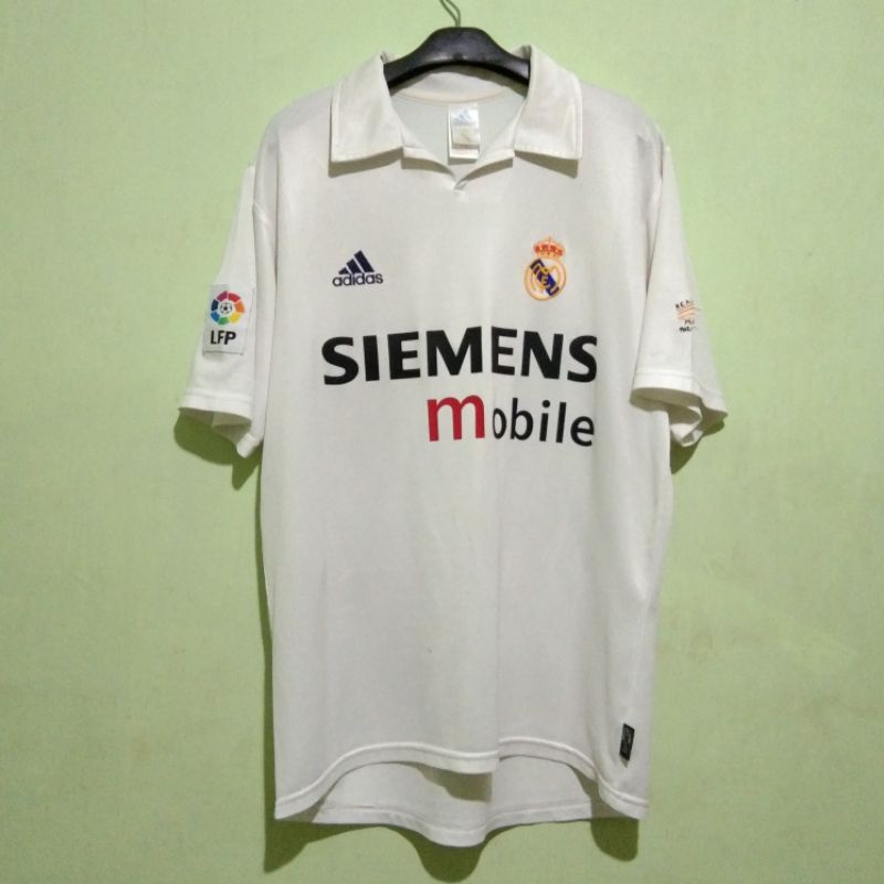 Jersey Retro Vintage Real Madrid Home 2002 2003 Original