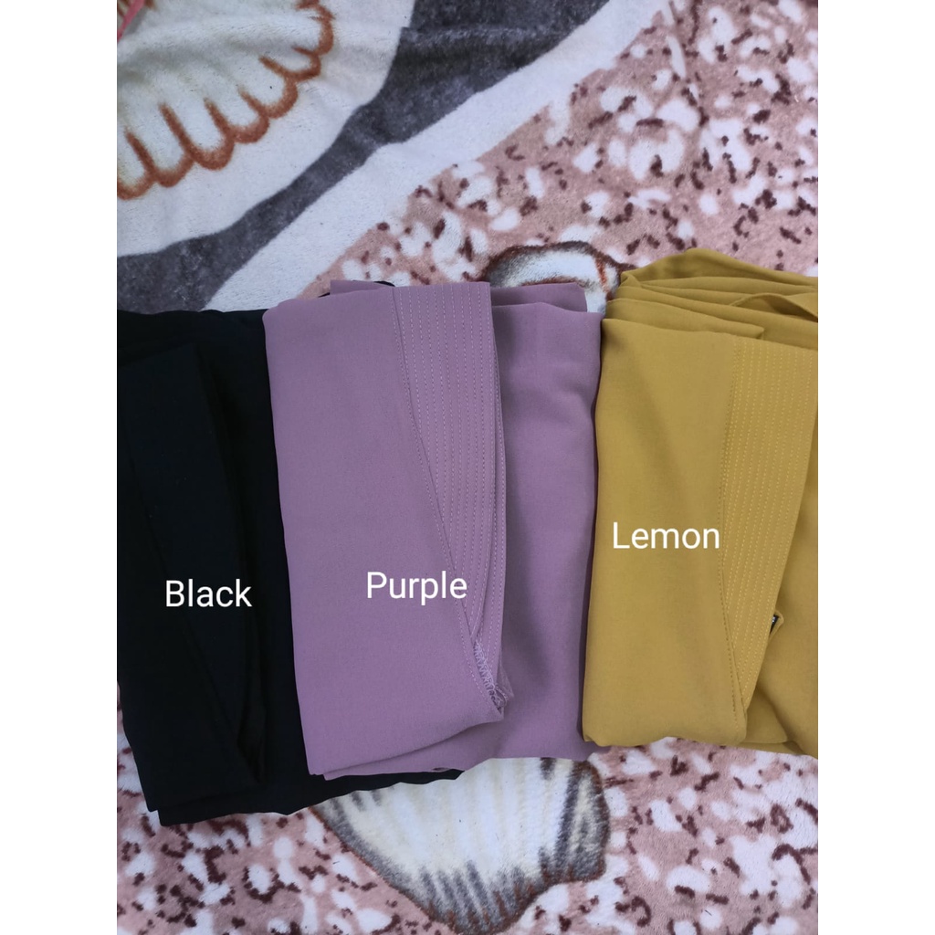 hijab/kerudung/ khimar syari polos 2layer ceruty babydoll TERLARIS!!