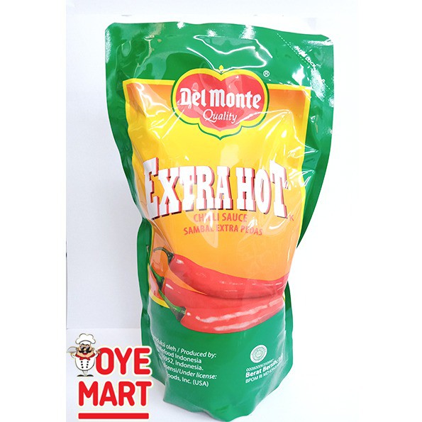 DELMONTE EXTRA HOT STANDING POUCH 1KG SAUS SAMBAL PEDAS DEL MONTE