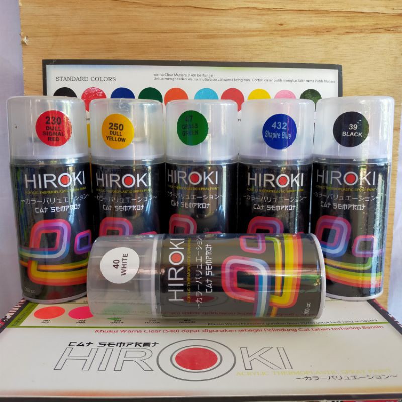 

PILOX CAT SEMPROT HIROKI WARNA STANDAR DAN METALLIC ORIGINAL