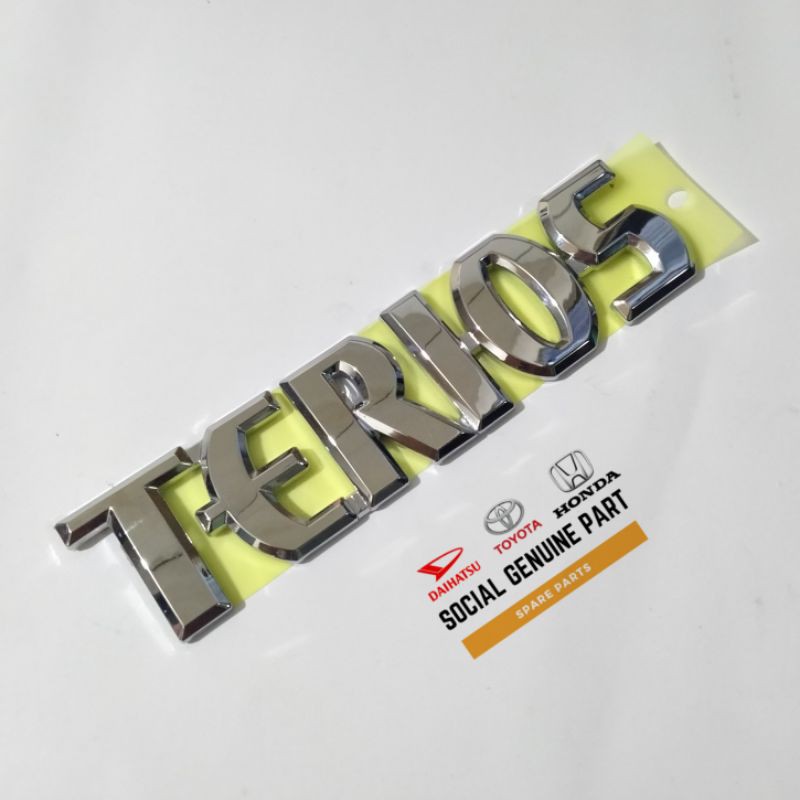 Logo emblem bagasi Terios original