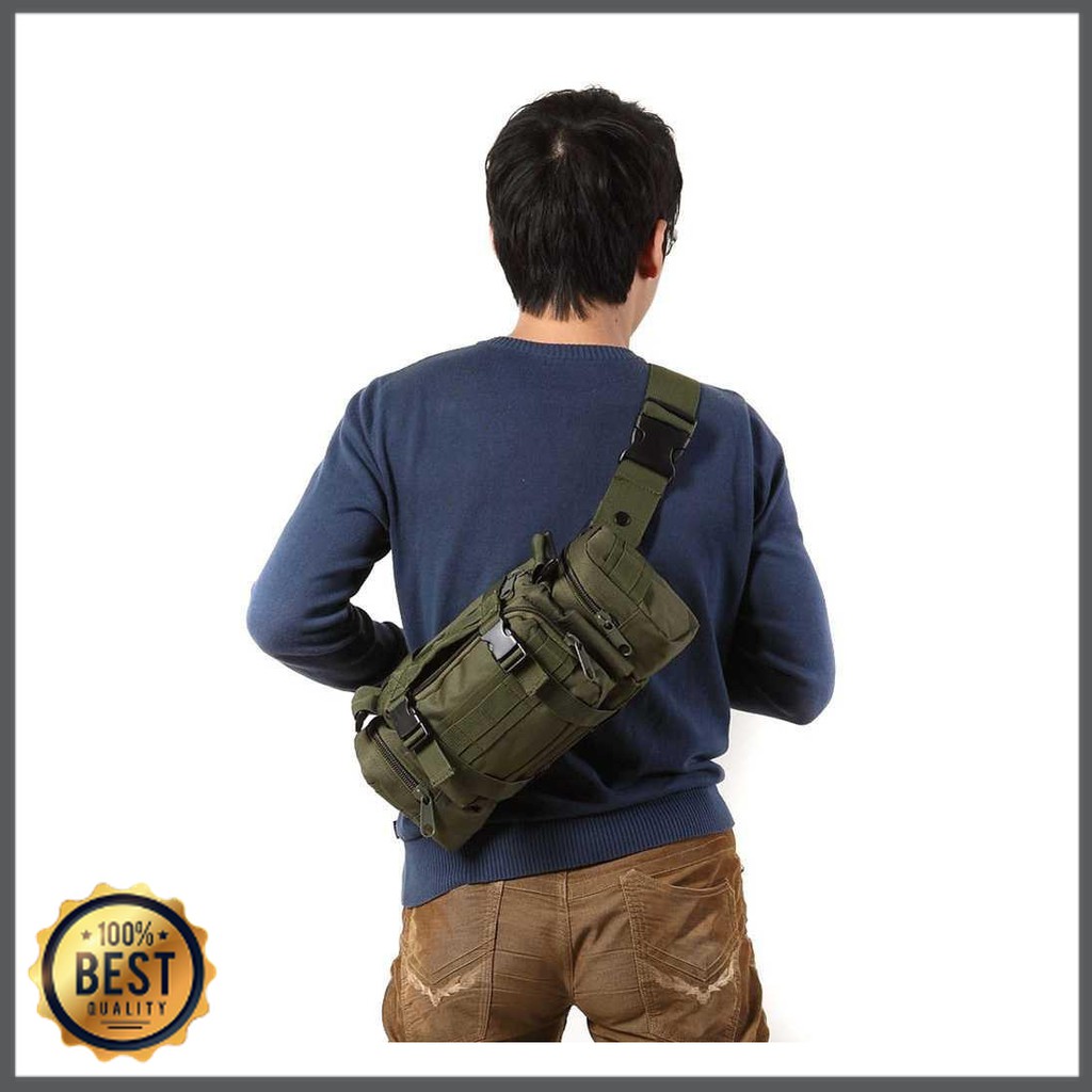 TG-TS010 IMOK Tas Selempang Pria Army Sling Bag 6L - BL015