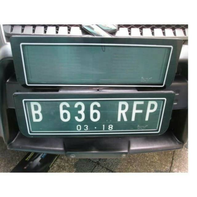 Dudukan Plat Nomor Mobil ACRYLIC Plat Mobil AKRILIK MIKA (Tanpa Led) 1pcs