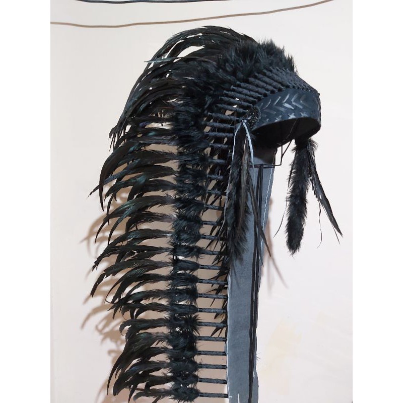 TOPI INDIAN - INDIAN APACHE MEDIUM SUPER HITAM