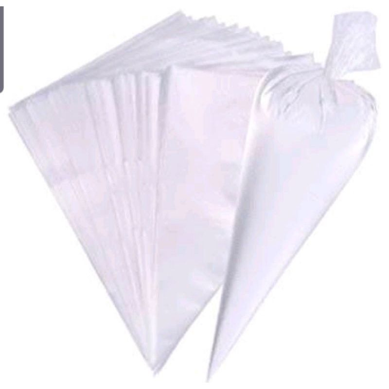 

Plastik Segitiga / PIPING BAG / PAPING BAG / PLASTIK CONTONG Penghias Kue (per lembar)