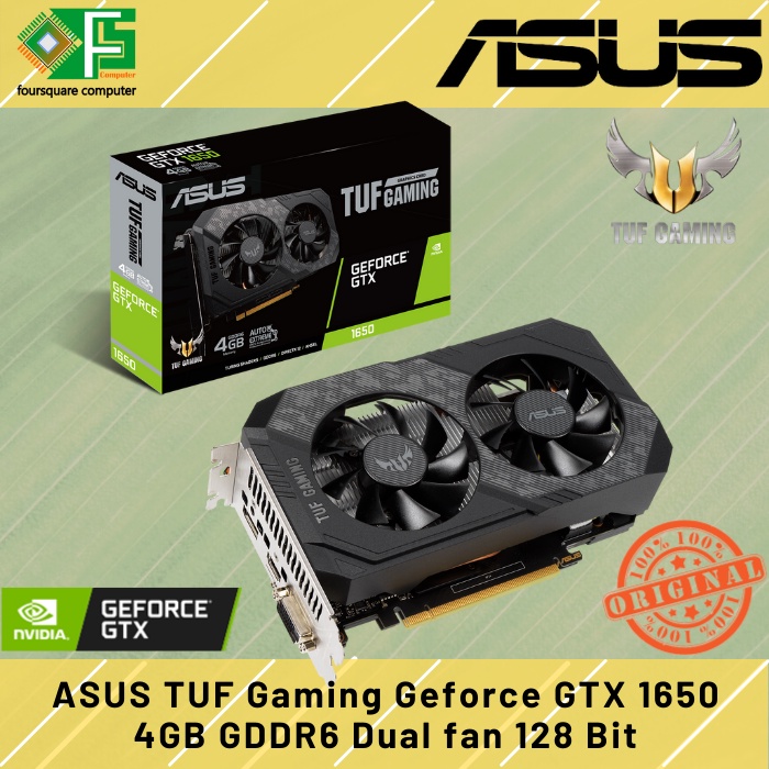 Jual Vga Asus Tuf Gaming Geforce Gtx 1650 4gb Gddr6 128 Bit Baru Resmi Garansu 3 Tahun Shopee 9603