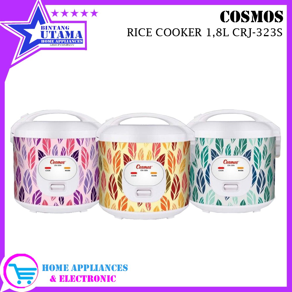 (COD) Rice Cooker Cosmos CRJ323S/ CRJ 323S / CRJ-323S (1,8 liter ) TERMURAH