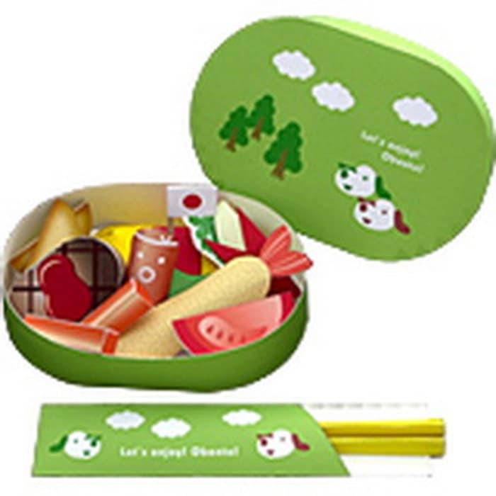 DIY Miniatur Papercraft Kotak Makan Bento Western