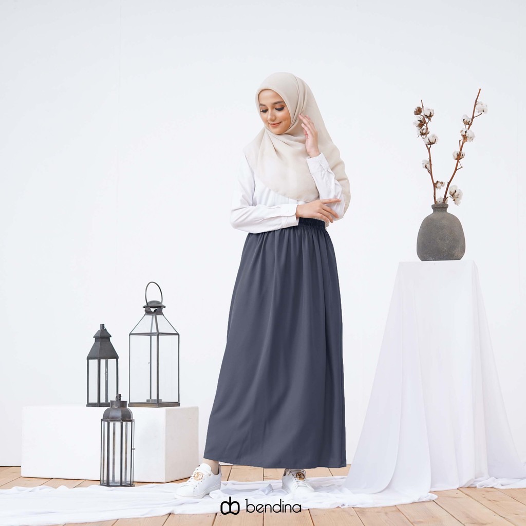 THISISBENDINA Rok Panjang Polos Ironless ALENA Skirt All Size