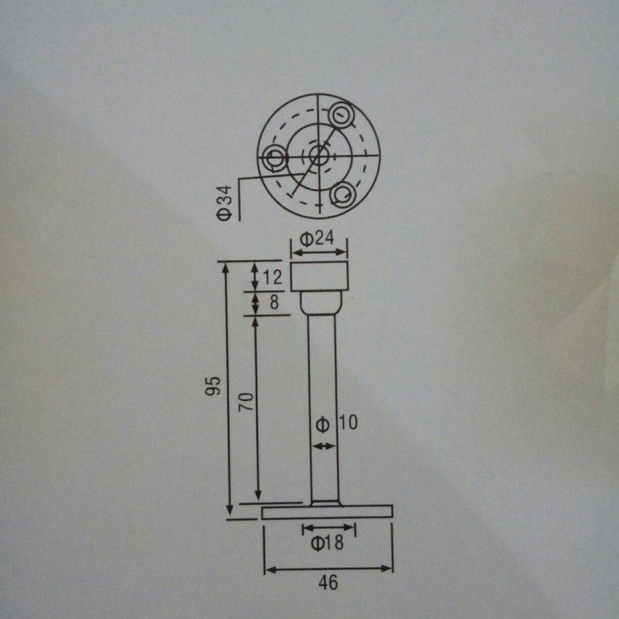 Door Stop Penahan Pintu Stainless Karet Ons 01S - Door Stopper Door Stop Pengganjal Penahan Pintu Onassis Stenlis Rubber