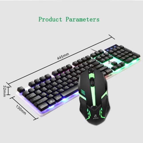 KYB-015 Keyboard &amp; Mouse Kabel Gamer Professional Gaming Lampu LED JK-1980