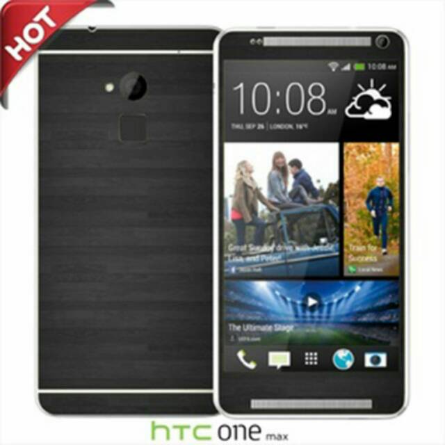 Garskin/Skin HTC One Max Original - Motif Grey Black Case Wood