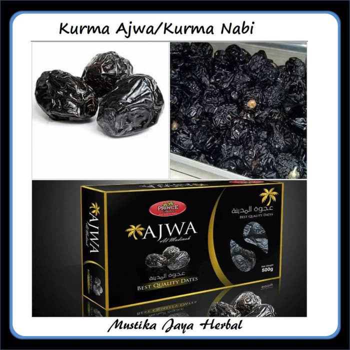

Kurma Nabi/Kurma Ajwa Madinah Asli 500 Gr