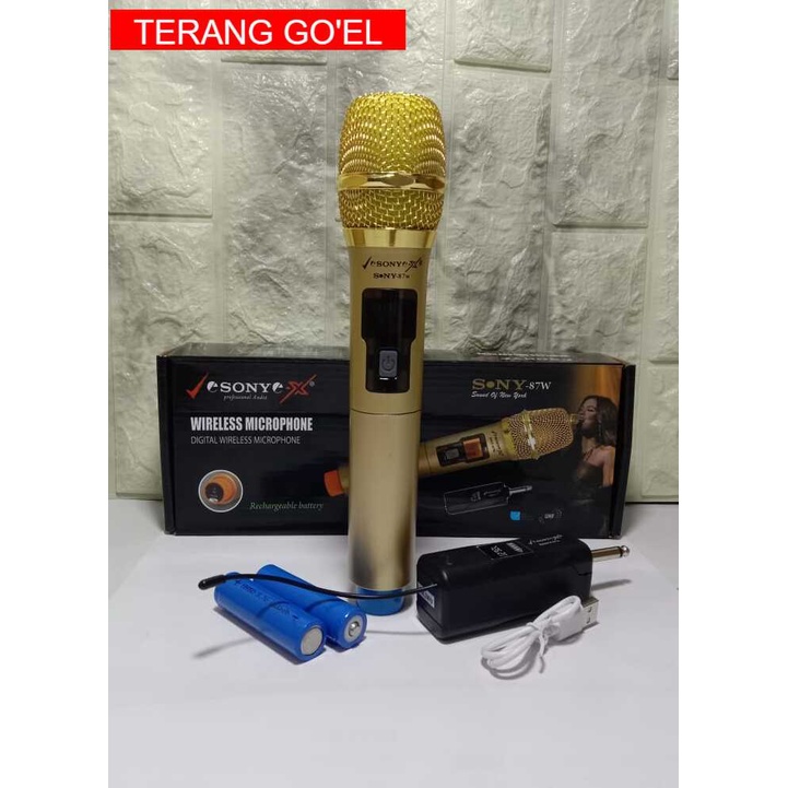 SONY Mic 901D &amp; SN 87W Wireless Profesional Microphone Tanpa Kabel Murah MANTAP