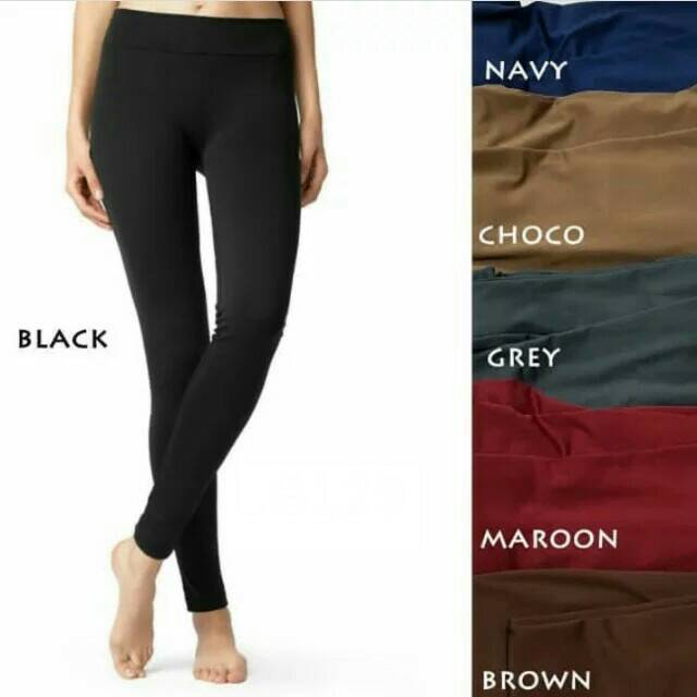 Legging Panjang Polos Isi 6pcs