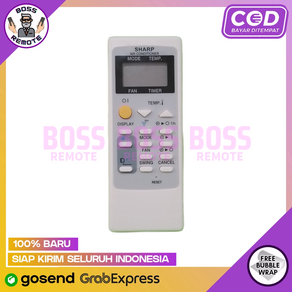 REMOTE AC SHARP ION PLASMACLUSTER GRADE ORIGINAL