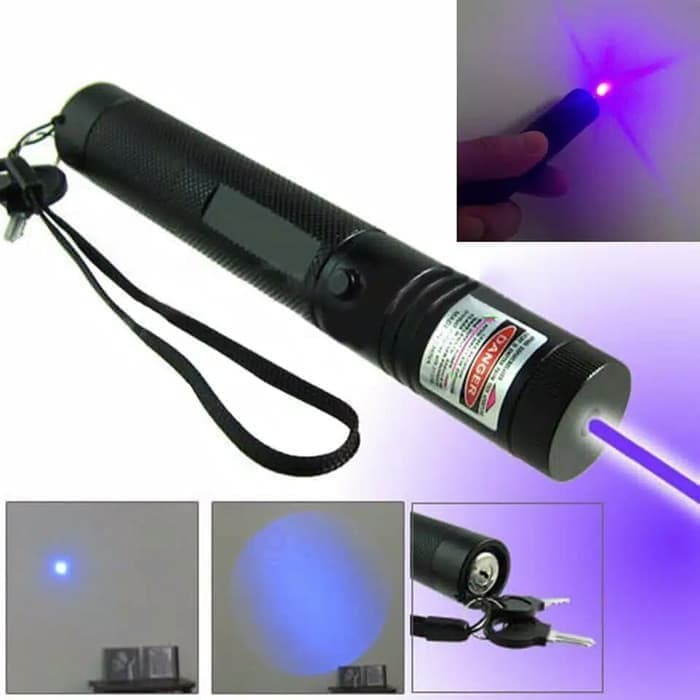 Blue Purple Laser Pointer 301 405MN 5MW 8000M / Laser Warna Biru Ungu