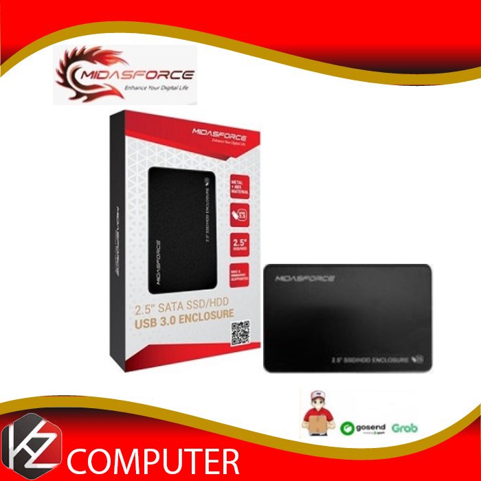 SSD PORTABLE MIDASFORCE 512GB USB 3.0 - SSD EKSTERNAL 512 GB Garansi Resmi