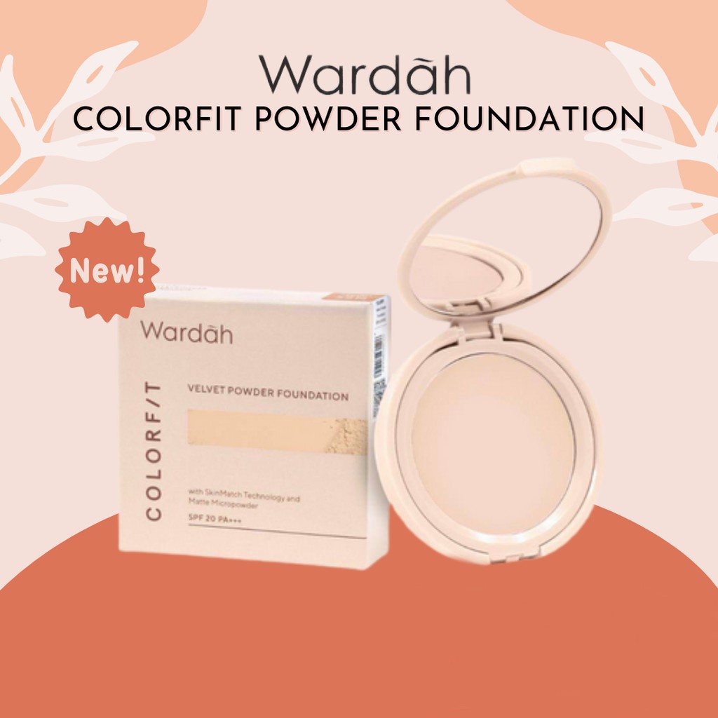 ★ BB ★WARDAH Colorfit Velvet Powder Foundation SPF 20 PA+++ | TWC Bedak Padat