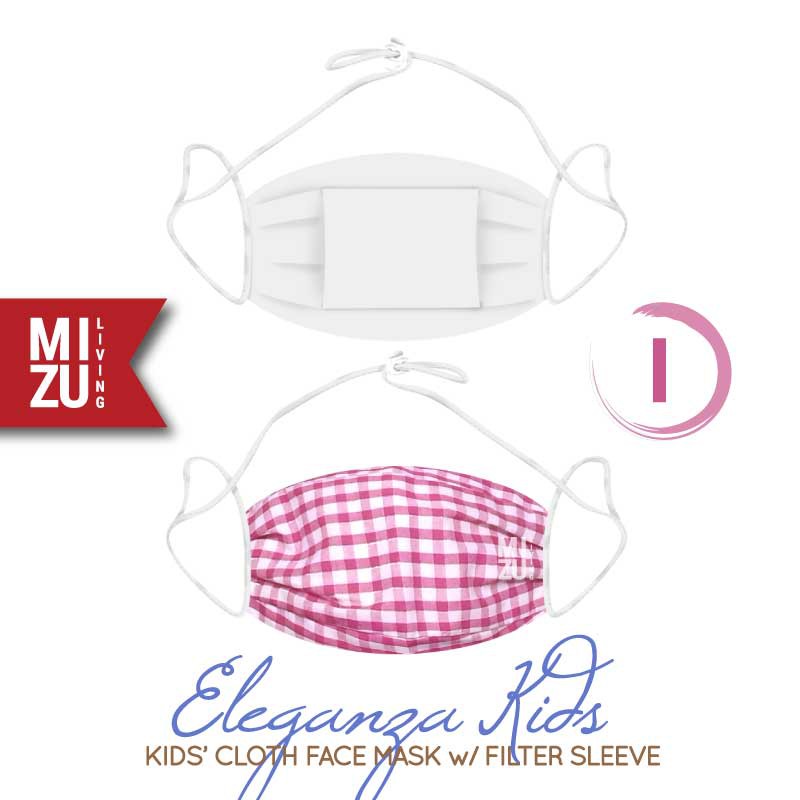 [SALE] MIZU ELEGANZA KIDS Cloth Face Mask Masker Anak Kain Corak 3 Ply Sarung Filter NON-MEDIS-I