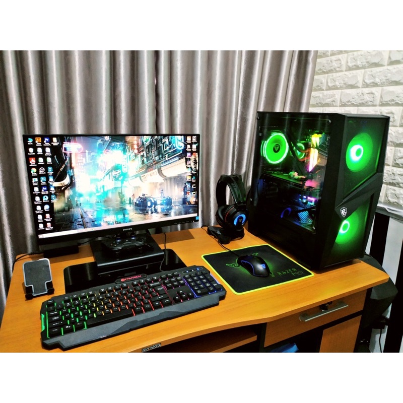 PC GAMING Rakitan Core i5-10400F / VGA MSI AMD Radeon RX 5600 XT 6GB / SSD 25G GB/ RAM DDR4 16GB PC2