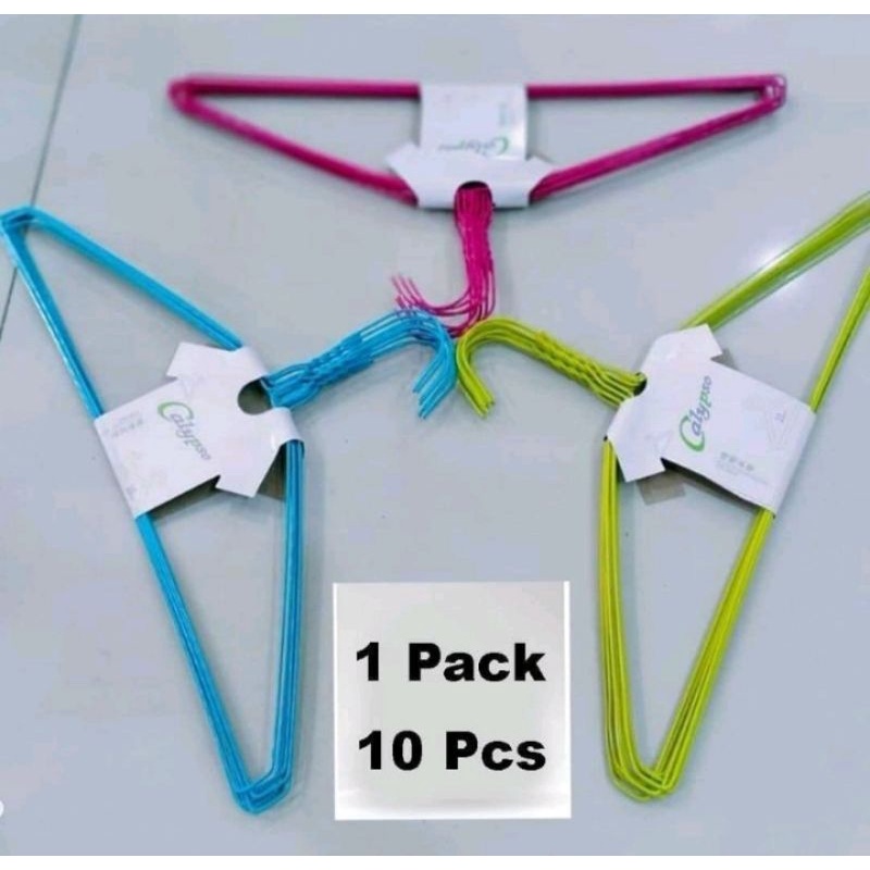 Hanger baju berwarna isi 10 pcs / hanger warna anti karat