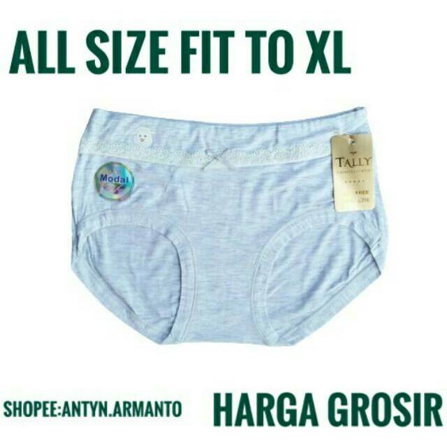 celana dalam wanita dewasa cd katun grosir murah tally 6398 all size fit to XL