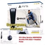 PS5 Disc Version Indonesia Bundle Fifa 23 PS 5 Digital Console 2023