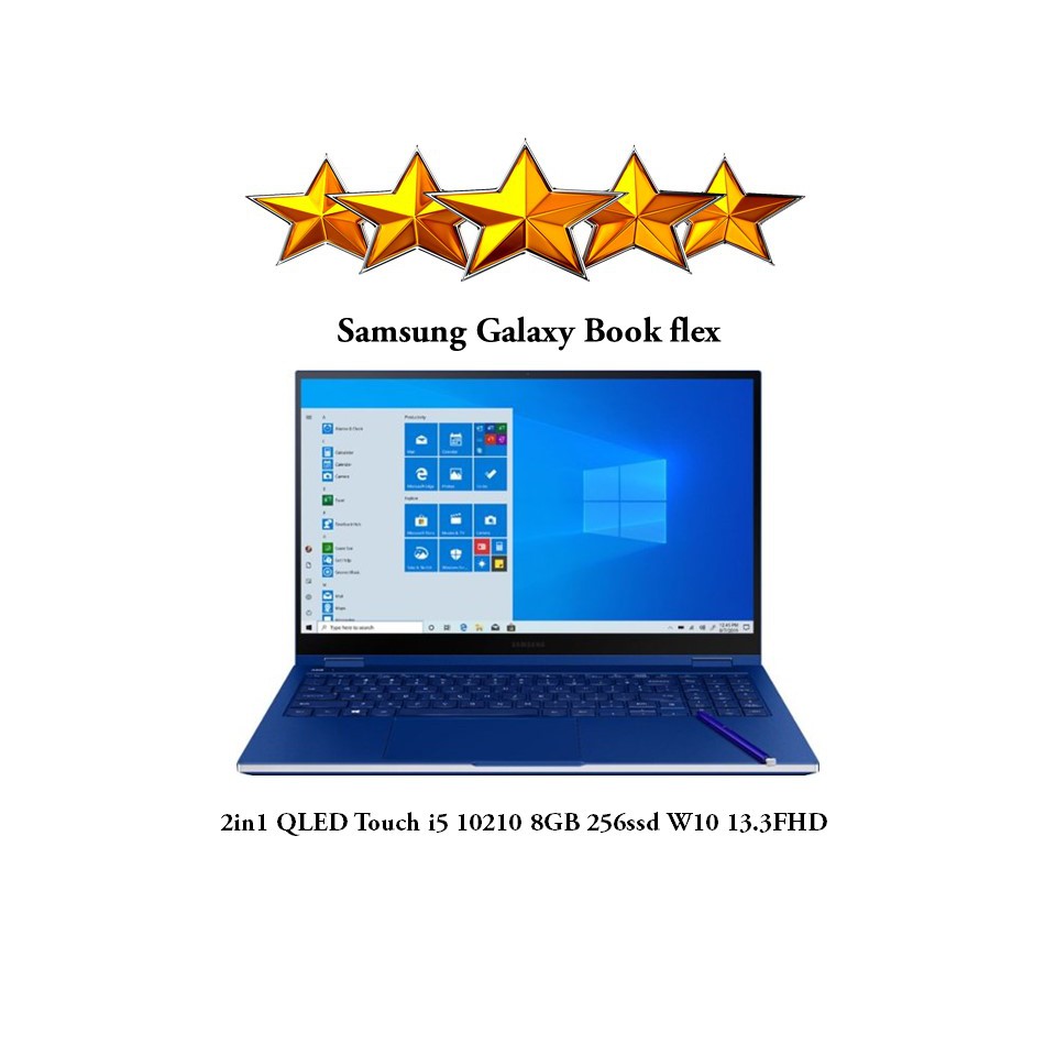 SAMSUNG GALAXY BOOK FLEX 2IN1 QLED TOUCH i5 10210 8GB