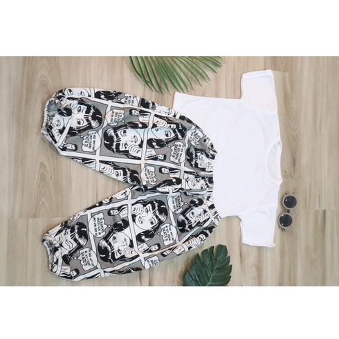 Jeco fashion SET Anak Combi Jogger Comic Unisex